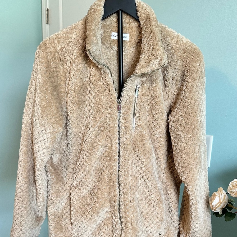 Calvin Klein Tan Teddy Jacket